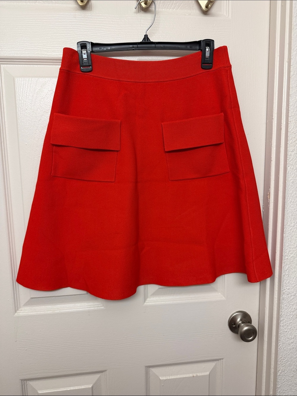 A.L.C. Bright Red A-Line Pocket Skirt